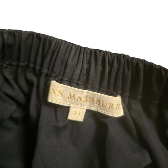 Ann Mashburn Navy Dress off skillet ruffle pockets xs - Picture 4 of 6